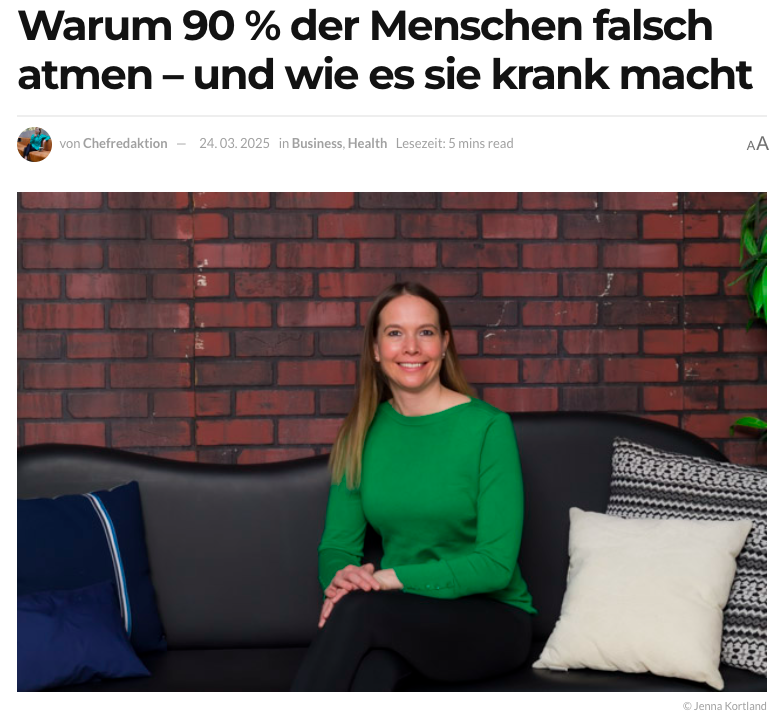 Warum 90% der Menschen falsch atmen
