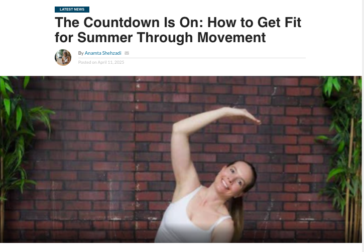 The Countdown Is On: How to Get Fit for Summer Through Movement