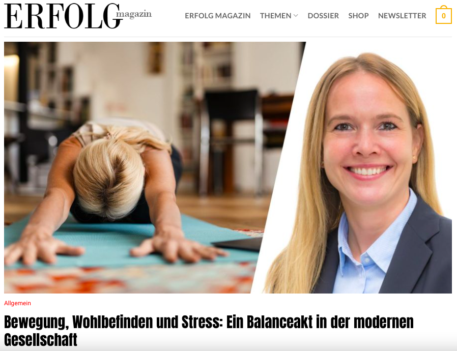 Bewegung, Wohlbefinden und Stress: Ein Balanceakt in der modernen Gesellschaft
